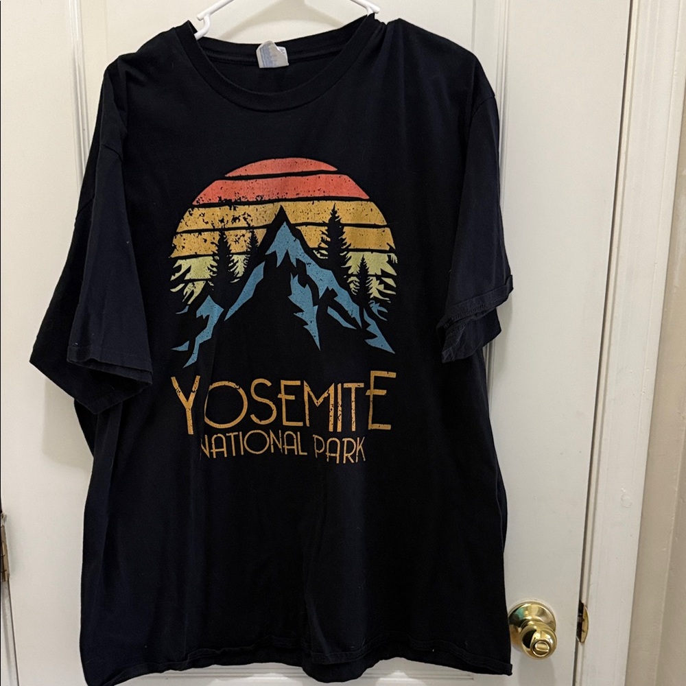 Women’s 3xl Yosemite National Park Black Graphic T-Shirt Plus Size